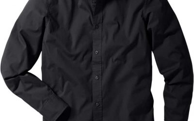 Heren horeca overhemd zwart, wijd vallend – 2150324